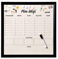 SMUKEE Tablica magnetyczna 40x40cm PLAN LEKCJI 667 SMUKEE