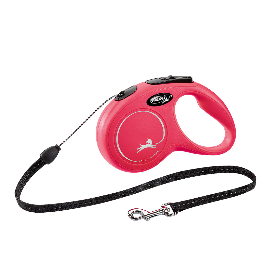 Flexi Flexi Smycz Automatyczna New Classic S, Czerwona, 5 M