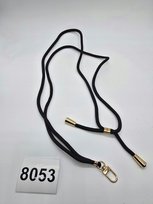 Smycz do telefonu długa czarna (8053)