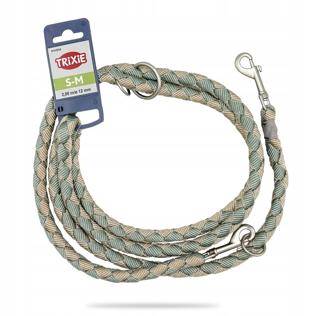 Trixie Trixie Smycz Parciana Regulowana Dla Małego Psa Cavo S-M 2M/12Mm