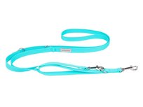 Smycz regulowana AMIPLAY Samba 7in1, turkusowa, rozmiar S, 1,5 cm x 1-2 m Amiplay