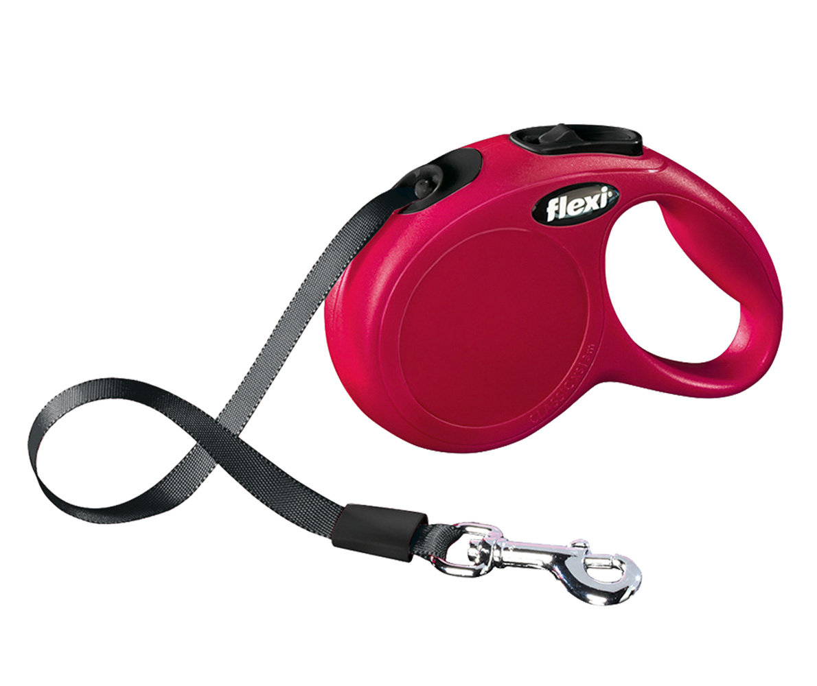 Flexi Flexi Smycz Taśma Classic, Czerwona, Xs, 12 Kg.