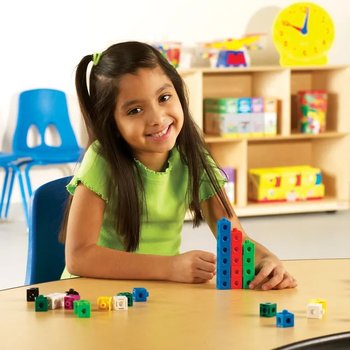 Snap Cubes® 100 szt.  nauka liczenia matematyka - Learning Resources