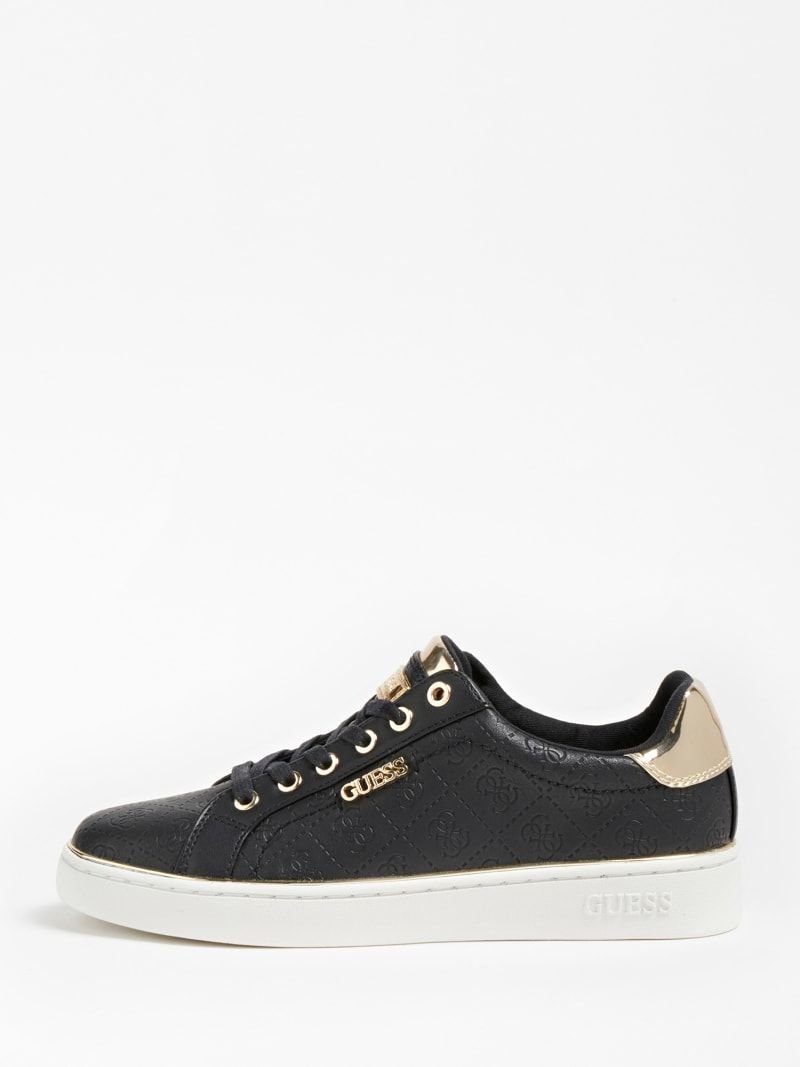Sneakers Guess Donna Modello FLTHP4 FAL12 - Beige, Tessuto 100% Poliestere, Qualità Garantita