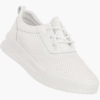 Sneakersy Damskie Skórzane Buty Ażurowe Półbuty Casual Białe Goodin Biały 38 Goodin