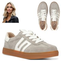 Sneakersy Damskie SKÓRZANE FILIPPO Wygodne sportowe Półbuty sznurowane 41