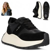 Sneakersy Damskie SKÓRZANE FILIPPO Wygodne Wiosenne Półbuty Sznurowane 38