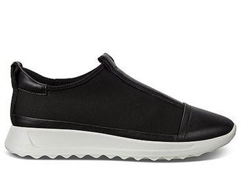 Sneakersy ECCO FLEXURE czarne wsuwane skóra 37 - Ecco