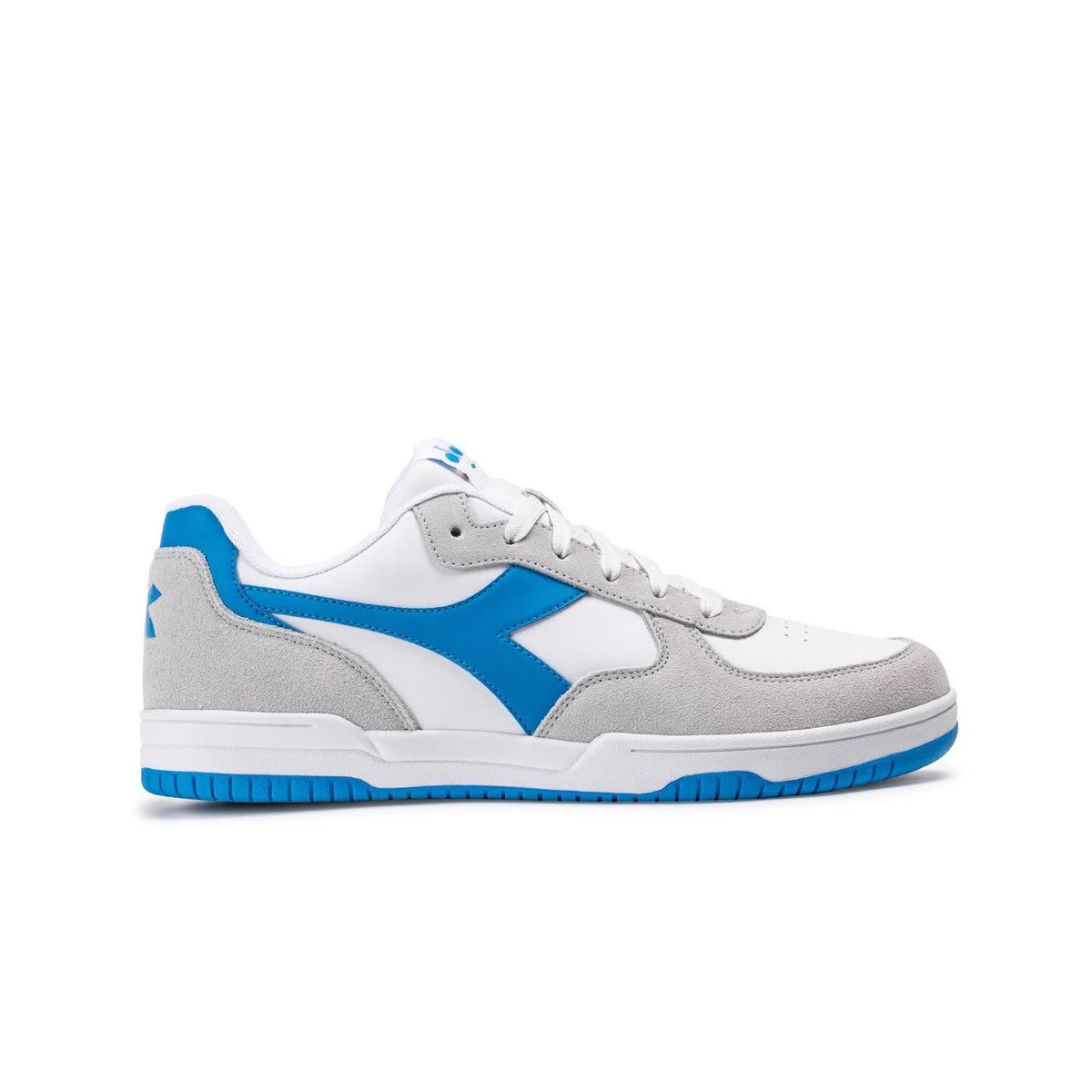 Diadora Raptor High SL Uomo - Scarpe Stringate Alte Colore Nero/Bianco (C1530), Taglia 42 EU