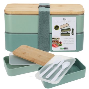 Śniadaniówka Lunchbox Pojemnik Na Śniadanie Obiad Piętrowy Akcesoria - Inny producent