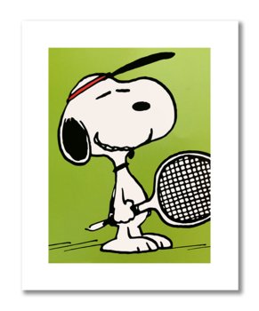 Snoopy Tenis, Plakat 40X50 Cm - DEKORAMA