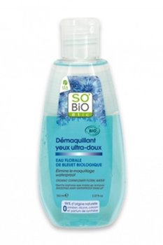 So Bio, organiczny dwufazowy płyn do demakijażu oczu z bławatkiem i rumiankiem, 150 ml - So Bio