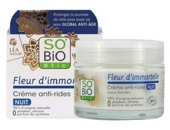 So Bio, przeciwzmarszczkowy krem na noc z kwiatem immortelle, 50 ml - So Bio