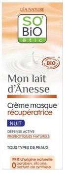 So Bio, regenerujący krem-maska na noc z mlekiem oślim i probiotykami, 50 ml - So Bio