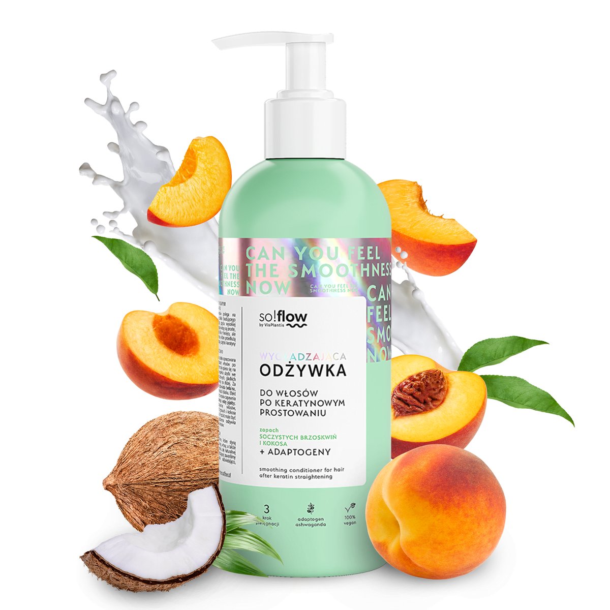 Empik so!flow Wygładzająca odżywka do włosów po keratynowym prostowaniu 400 ml