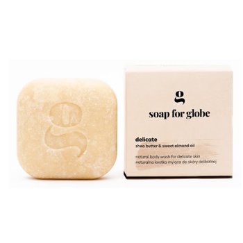 Soap For Globe, Kostka Myjąca Do Skóry Delikatnej, Delicate, 100g - Soap for globe