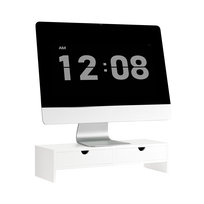SoBuy PODSTAWKA POD MONITOR z 2 szufladami BBF02-W SoBuy