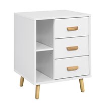 SoBuy Szafka nocna, stolik pomocniczy FBT95-W