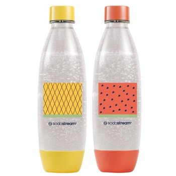 SodaStream Butelki na wodę Fuse Water Pomelo żółta i koralowa, 2x1l - SodaStream