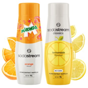 Sodastream Koncentraty MIRINDA + LEMONIADA ZERO zestaw syropów do saturatora 2 szt. - SodaStream