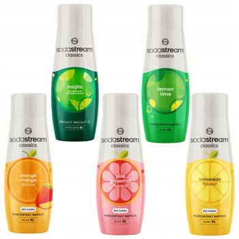 Sodastream Lemonlime + Lemonade + Grapefruit + Orange-Mango + Mojito Syropy - SodaStream