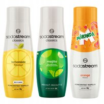 SODASTREAM Mirinda + Lemonade + Mojito syropy do saturatora 3 szt.