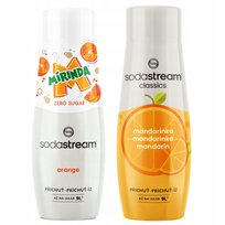 SODASTREAM Mirinda Zero + Mandarynka zestaw syropów do saturatora 2 szt.