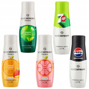 SODASTREAM Orange-Mango+ Mojito + Grapefruit + 7Up Zero + Pepsi Zero syropy - SodaStream