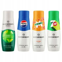 SODASTREAM Pepsi + Mirinda + 7Up + Mojito syropy do saturatora 4 szt.