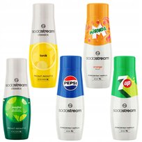 Sodastream Pepsi + Mirinda + 7Up + Mojito + Tonic Syropy Do Saturatora