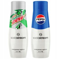 SODASTREAM Pepsi + Mountain Dew Diet zestaw syropów do saturatora 2 szt.