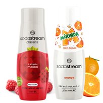 SodaStream Syropy do Saturatora Malina Zero + Mirinda Zero Cukru Koncentrat
