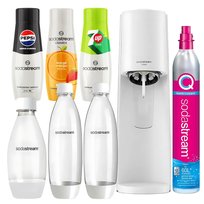 SODASTREAM TERRA Saturator zestaw 3 Butelki + Pepsi Max + Mango + 7Up Free