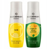 SODASTREAM Tonic + Imbir Ale zestaw syropów do saturatora 2 szt.