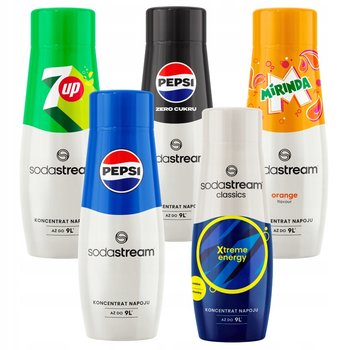 SodaStream zestaw syropów, koncentratów 7up, Pepsi,P Max, Mirinda, Xtreme - Inna marka