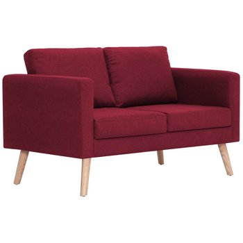 Sofa 2-osobowa, 116x70x73 cm, winna czerwień - Zakito