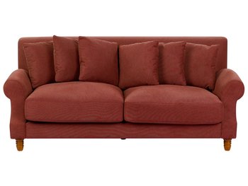 Sofa 2-osobowa czerwona EIKE - Beliani