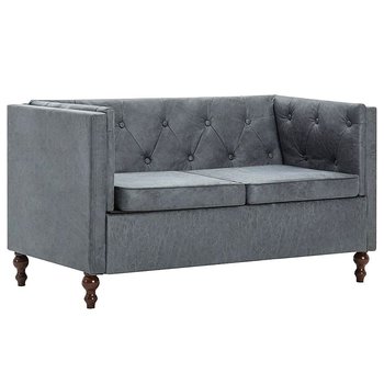 Sofa 2-osobowa ELIOR James 2Q, szara, 70x124x68 cm - Elior