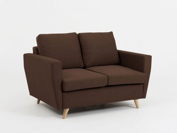 Sofa 2-osobowa INSTIT LOVER, brązowa, 86x134x90 cm - Instit