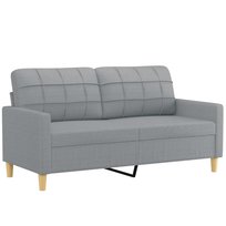 Sofa 2-osobowa jasnoszara 158x77x80 cm / AAALOE