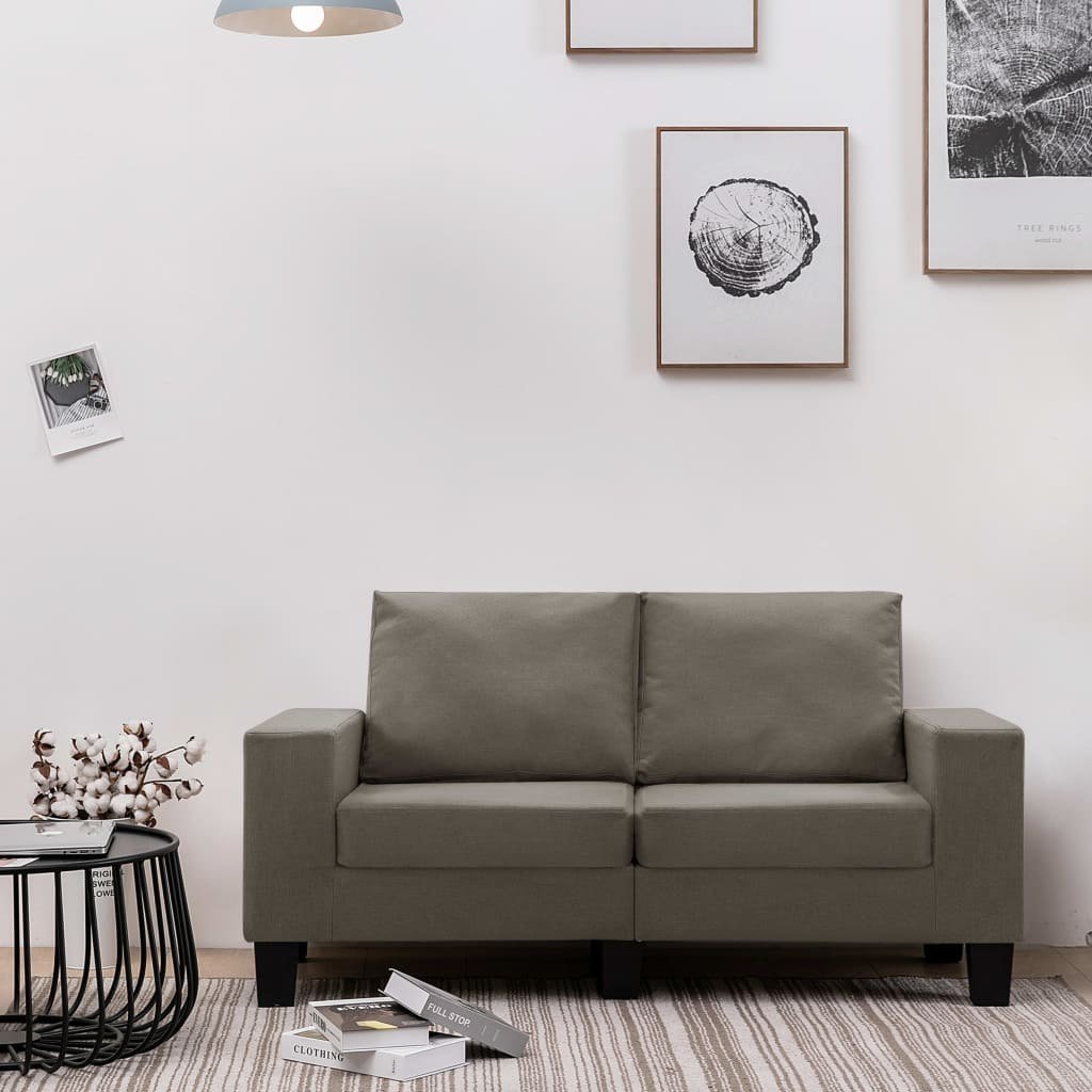 Sofa 2-osobowa vidaXL, taupe
