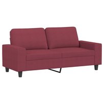 Sofa 2-osobowa Winna Czerwień 174x77x80 cm