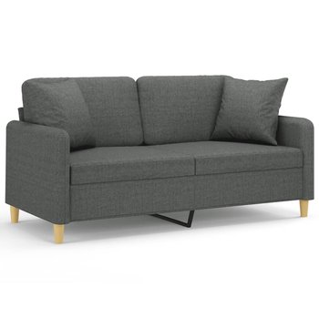 Sofa 2-osobowa z poduszkami - ciemnoszary, 158x77x - Zakito Europe