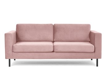Sofa 2 TOZZI *różowy, 193x84x86, tkanina/drewno/metal  - Konsimo