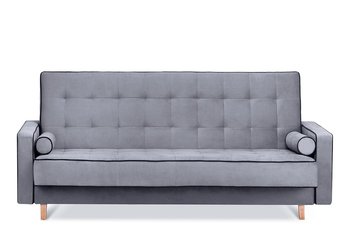 Sofa 3 DOZER szary/czarny, 223x85x93, tkanina  - Konsimo
