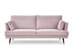 Sofa 3 FALCO *różowy, 204x91x93, tkanina/drewno/metal  - Konsimo