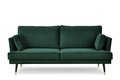 Sofa 3 FALCO *zielony, 163x91x93, tkanina/drewno/metal  - Konsimo