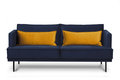 Sofa 3 GANZO *granatowy/żółty, 196x84x92, tkanina&nbsp;-&nbsp;Konsimo