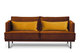 Sofa 3 GANZO *pomarańczowy/żółty, 196x84x92, tkanina  - Konsimo