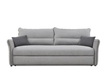 Sofa 3 JUSTI *szary/antracyt, 222x94x98, tkanina/metal/drewno/plastik  - Konsimo